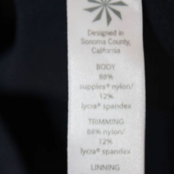 Athleta Stripe Support Tank Navy Blue White Built in Bra Top size XS Women's. - Picture 10 of 10